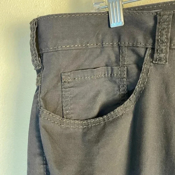 AXIS LA Mens 40x32 Chino Straight Fit Pants Brown Gray Pockets Cotton Stretch - Picture 7 of 11